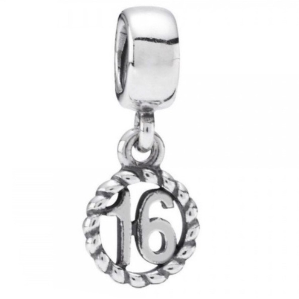 Authentic pandora 16th bday charm-silver